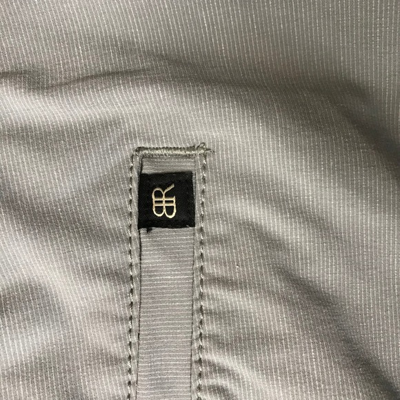 Banana Republic Men Gray Flat Front Stretch Shorts Size 36 Casual Chino - Picture 10 of 10